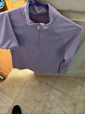 Jockey Lavender Half-Zip Long Sleeve Top